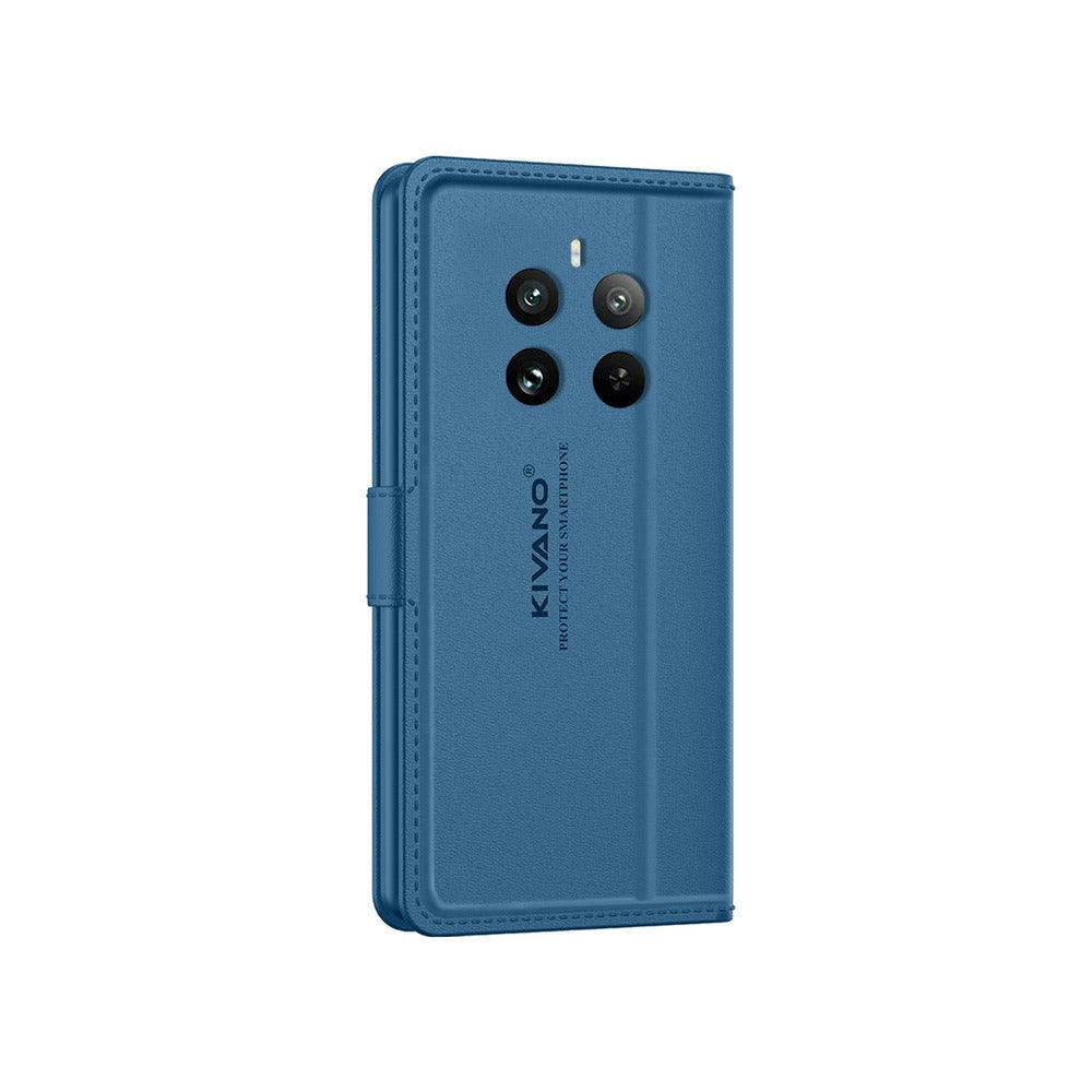 REALME 12 PLUS 5G Leather Flip Cover & Mobile Card Holder - Kivano Luxe - Aibex
